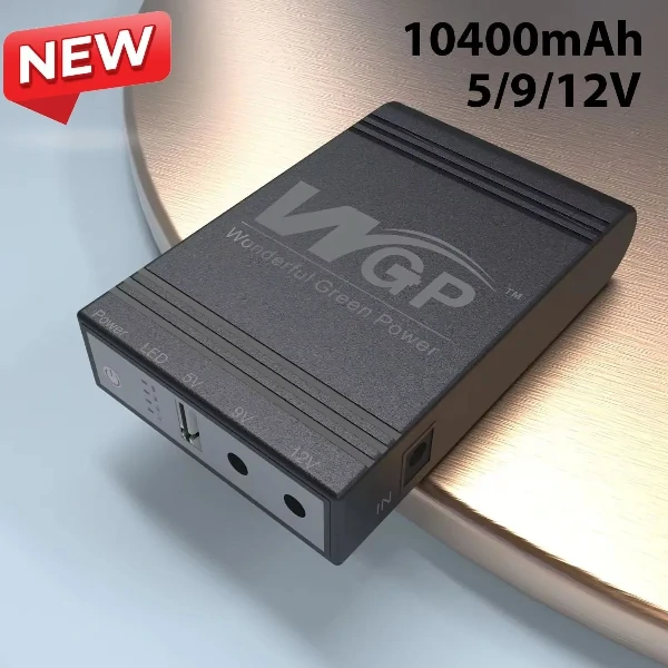 নতুন সংস্করণ WGP mini UPS 10400mAh – 5/9/12V – 1 বছরের ওয়ারেন্টি সহ