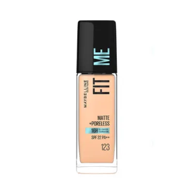 Maybelline Fit Me ম্যাট পোরলেস ফাউন্ডেশন - 123