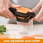 Nicer Quick Dicer স্টেইনলেস স্টিল 5-ইন-1 ফল ও সবজি কাটার সেট