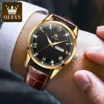 OLEVS 6896 সিম্পল ও মডার্ন হাতঘড়ি (কালো)