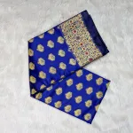 জরি কাজের সিল্ক কাতান শাড়ি