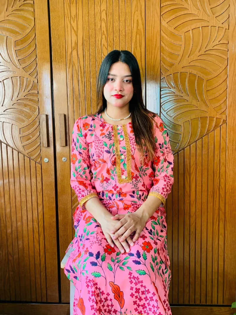 ডোলা সিল্ক ডিজিটাল প্রিন্ট টু পিস লেস সহ, বডি 38 থেকে 44