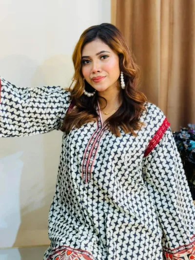 Majolica Print Co-Ord Set for Women, Body Sizes 38 to 46