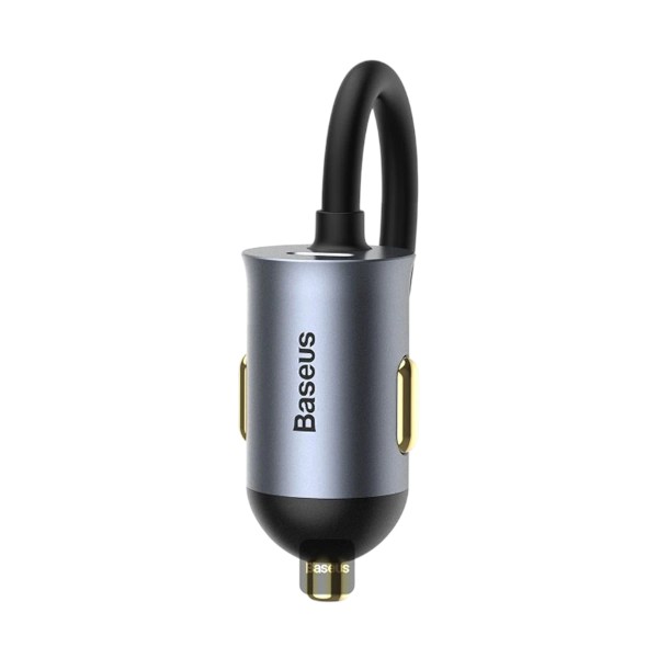 বেসাস শেয়ার টুগেদার CCBT-A0G ডুয়াল ইউএসবি ও ডুয়াল ইউএসবি-সি ৬০ওয়াট কার ফাস্ট চার্জার