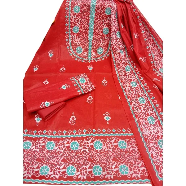 আনস্টিচড স্ক্রিন প্রিন্ট থ্রি পিস সেট