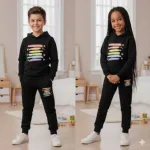 Children's Two-Piece Hoodie Set, Hoodie and Pant, 280-300 GSM