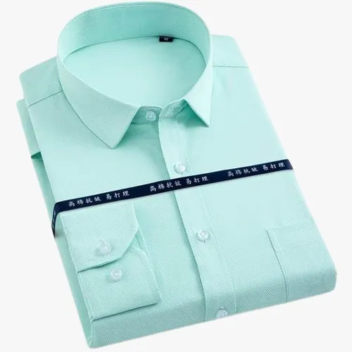 Men's Pure Cotton Long Sleeve Formal Shirt, Regular Fit