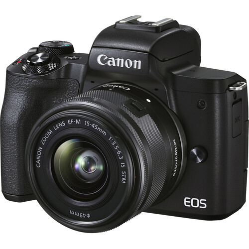 Canon EOS M50 Mirrorless Digital Camera, 24.1 MP, 4K, Auto Focus 15-45mm STM Lens