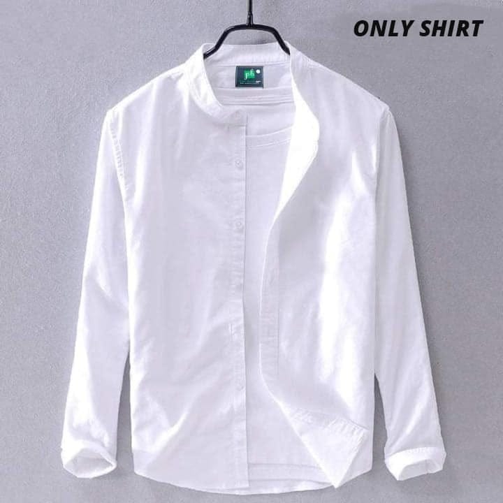 ছেলেদের অক্সফোর্ড কটন ব্যান্ড কলার শার্ট, 150+ GSM