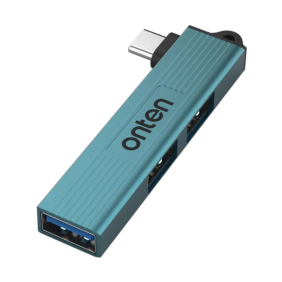 Onten OTN-UC51 USB-C to 3 Port USB Hub Crystal Teal