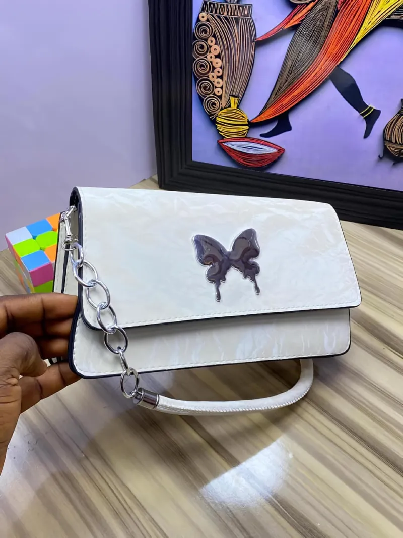 Ladies Butterfly Bag in PU Leather, 5 Colour Choices