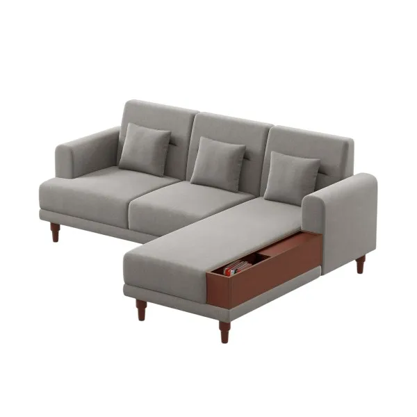 Regal Daper L শেপ সোফা SDC-393-3-1-20 (ফেব্রিক-2147)