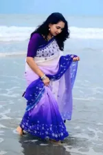 Chanderi Silk Floral Digital Print Saree, 4 Colours