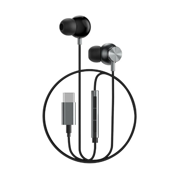 WiWU EB-315 ইন-ইয়ার USB-C ওয়্যার্ড ইয়ারফোন, স্পেস গ্রে