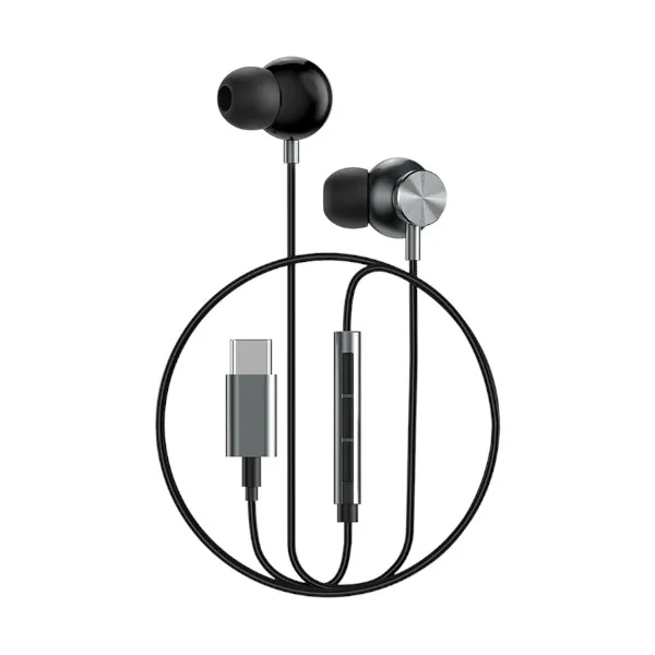 WiWU EB-315 ইন-ইয়ার USB-C ওয়্যার্ড ইয়ারফোন, স্পেস গ্রে