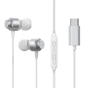 Joyroom JR-EC06 Type-C ইন-ইয়ার মেটাল ওয়্যার্ড ইয়ারফোন – সাদা