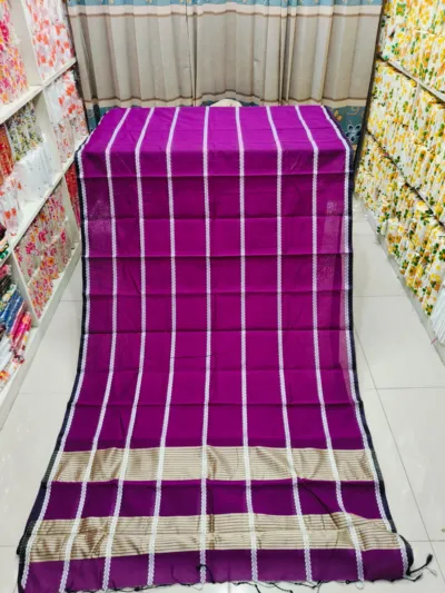Comfortable Tangail Half Silk Saree for Women, 6 Colours