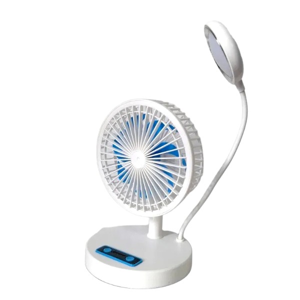 রিচার্জেবল ফোল্ডেবল মিনি ফ্যান উইথ LED লাইট – JR2022