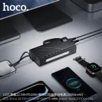 Hoco J155 Shine 20000mAh পাওয়ার ব্যাংক, 22.5W ও PD 20W, 4টি বিল্ট-ইন ক্যাবল