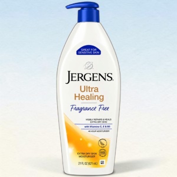 Jergens Ultra Healing ফ্র্যাগরেন্স ফ্রি বডি লোশন, এক্সট্রা ড্রাই স্কিন 621ml