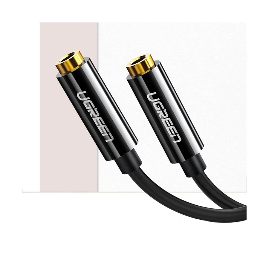 UGREEN 20816 3.5mm Male to Dual Female Audio Splitter Black