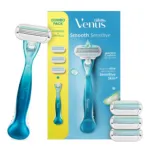 Gillette Venus Smooth Sensitive রেজার - 1 হ্যান্ডেল + 3 রিফিল