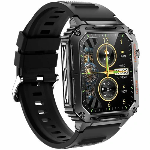 VALDUS VD38 Smartwatch Outdoor Recreation Watch Dynamic LED Luminous Effect Support Waterproof-Black Color