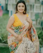 ট্যাসেল আঁচলের ডিজিটাল প্রিন্ট পারশা শাড়ি, 6 রং