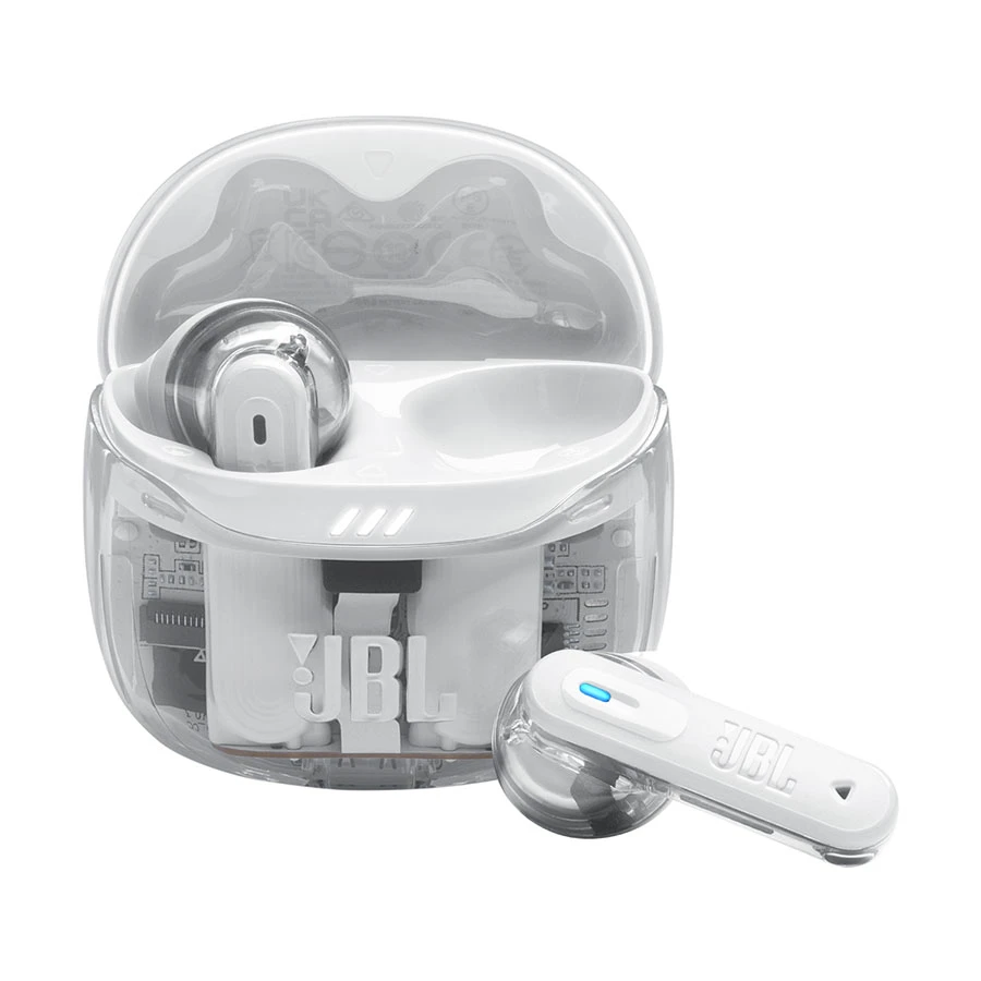 JBL Tune Flex 2 Ghost Edition ANC TWS Ghost White Bluetooth Earbuds