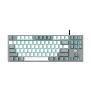 Aula F3287 (Blue Switch) Wired White & Grey Mechanical Gaming Keyboard