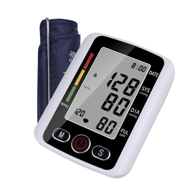 LCD ডিসপ্লেসহ ডিজিটাল ব্লাড প্রেশার মনিটর
