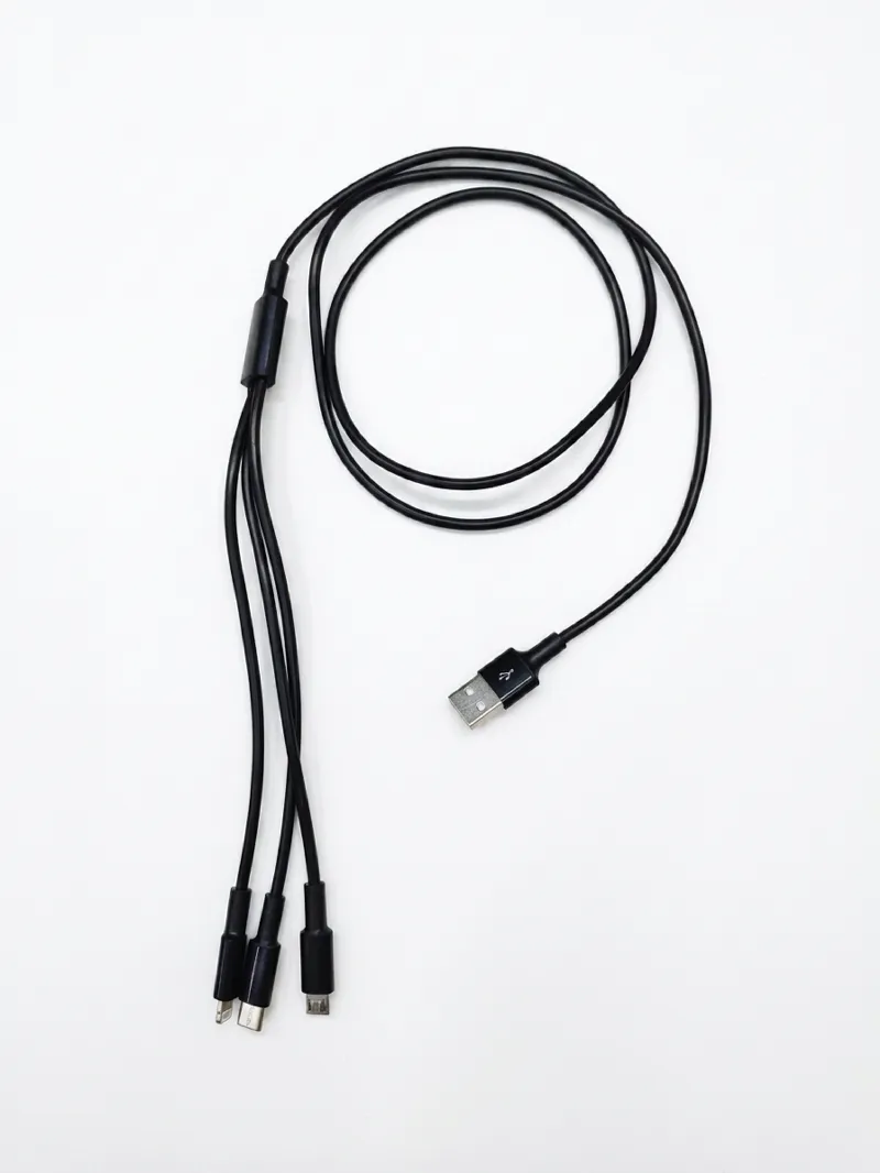 6-in-1 চার্জিং সেট: 6 পোর্ট USB চার্জার ও 3-in-1 ফাস্ট ক্যাবল