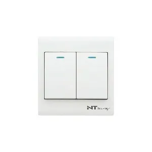 NT blu-ray Primo White 2 গ্যাং 1 ওয়ে সুইচ
