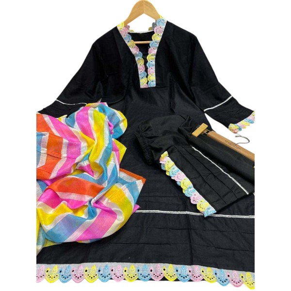 Luxury Rangdhonu Linen 3 Piece Set