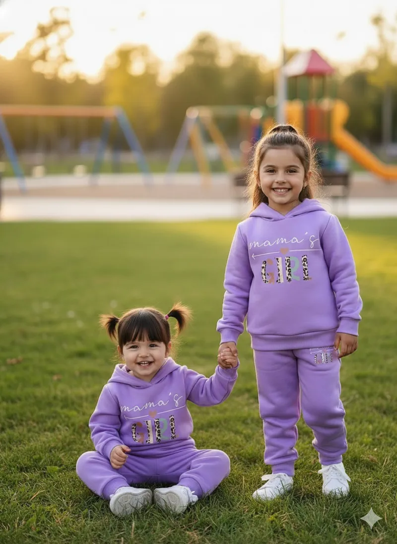 Children's Two-Piece Hoodie Set, Hoodie and Pant, 280-300 GSM