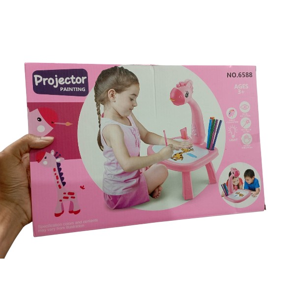 Little Hands ড্রয়িং প্রজেক্টর টেবিল, লাইটসহ ট্রেস অ্যান্ড ড্র খেলনা