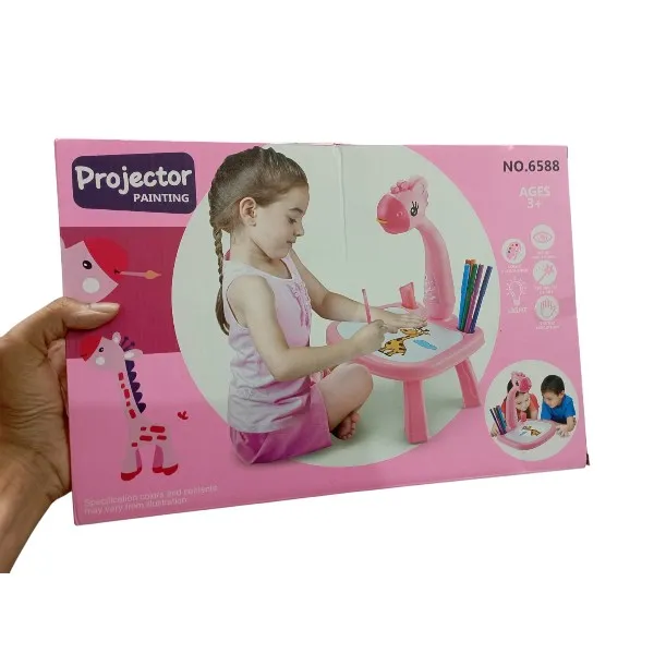 Little Hands ড্রয়িং প্রজেক্টর টেবিল, লাইটসহ ট্রেস অ্যান্ড ড্র খেলনা