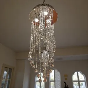 Qulik মডার্ন ডেকোরেটিভ হ্যাঙ্গিং Dynamic Sound Shape LED সিলিং লাইট (QL-JX4036)