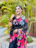 Women's 12 Haath Chanduri Silk Saree, Saree Only, 6 Colours