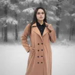 মেয়েদের স্টাইলিশ ওভারকোট – বেল্টসহ লং কোট