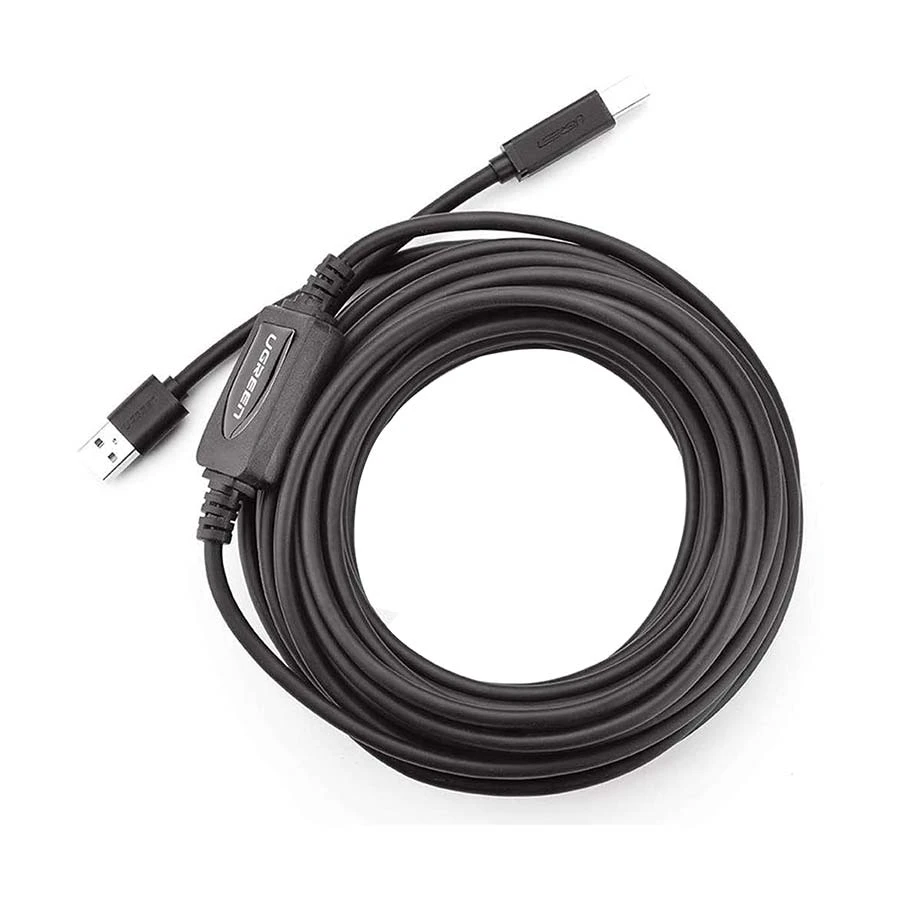 UGREEN US122 10374 USB-A to USB-B 10 Meter Black Active Printer Cable