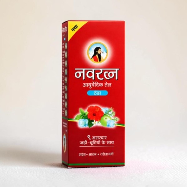 Navratna আয়ুর্বেদিক কুল হেয়ার অয়েল 180ml