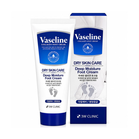 3W Clinic Vaseline Collagen Foot Cream Deep Moisture & Dry skin Care 150ml (Korea)