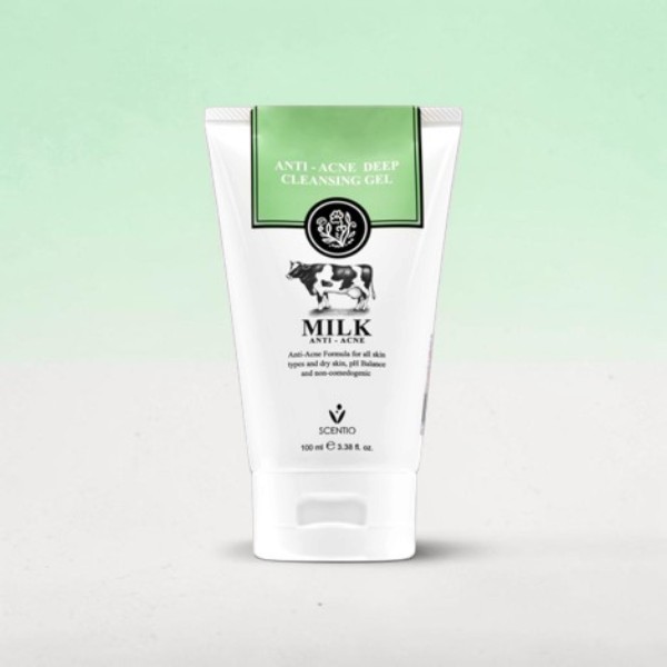 Scentio Milk Anti-Acne ডিপ ক্লেনজিং জেল 100ml