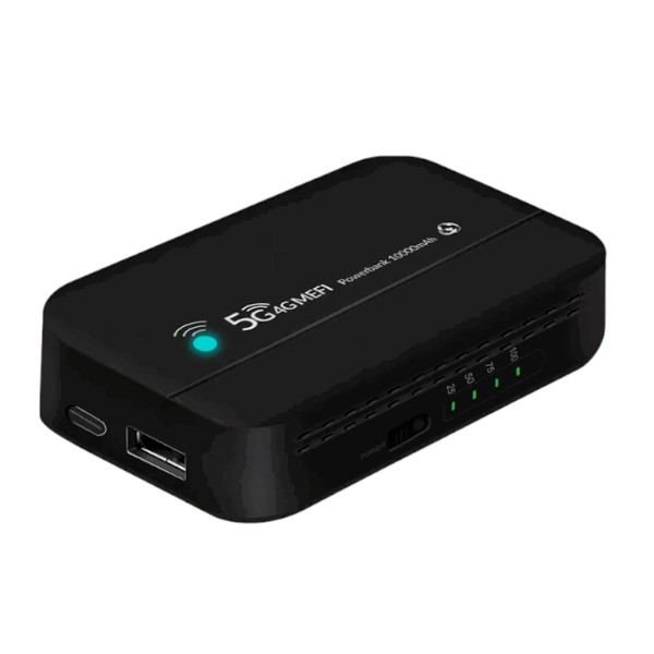 PW100 4G LTE পকেট Wi-Fi রাউটার, 10000mAh ব্যাটারি – 300Mbps