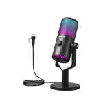 Maono DM30 RGB প্রোগ্রামেবল USB কনডেনসার মাইক্রোফোন – কালো