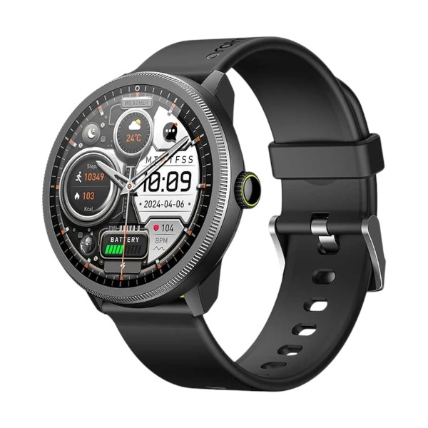 Oraimo Watch 5R OSW-820 AMOLED ব্লুটুথ কলিং স্মার্ট ওয়াচ (ব্ল্যাক)