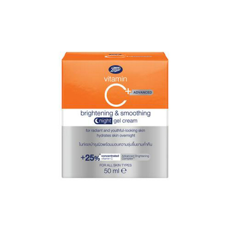 Boots Vitamin C Advanced ব্রাইটেনিং ও স্মুদিং নাইট জেল ক্রিম 50ml