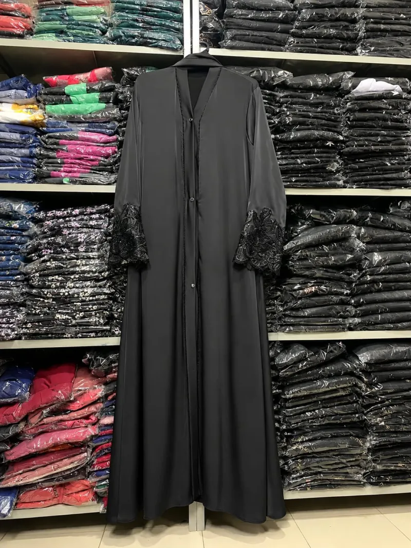 Karchupi Koti Borka in Jafran Fabric, Without Hijab