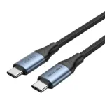 Vention কটন ব্রেইডেড USB 4.0 Type-C to Type-C 5A কেবল 1M